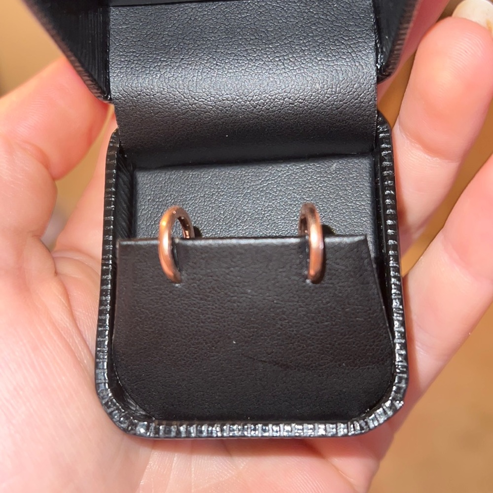 Solid Rose Gold Huggies